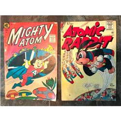 1950's Atomic Age Comic Books, Mighty Atom & Atomic Rabbit