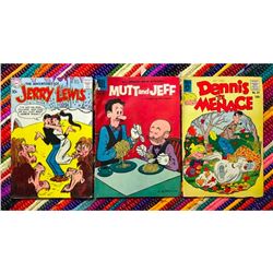 Late 1950's Silver Age Comic Books, Jerry Lewis, Dennis The Menace, Mutt and Jeff