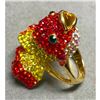 Image 1 : Swarovski Crystal Bubble Fish Ring