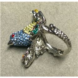 Swarovski Crystal Bluebird Ring