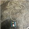 Image 3 : Hand-made Artisan Re-purposed Mixed Media Snowman Necklace