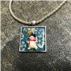 Image 4 : Hand-made Artisan Re-purposed Mixed Media Snowman Necklace
