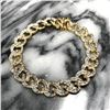 Image 1 : 18kt Gold Plated Diamond Chip Bracelet