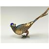 Image 1 : Chinese Sterling Silver Filigree Enameled & Jeweled Bird of Paradise Figure