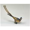 Image 2 : Chinese Sterling Silver Filigree Enameled & Jeweled Bird of Paradise Figure