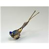 Image 4 : Chinese Sterling Silver Filigree Enameled & Jeweled Bird of Paradise Figure