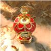 Image 3 : Russian Faberge-style Royal Chanticleer Trinket Jewel Box Egg Clock