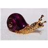 Image 1 : Adorable Enamel Gilt & Crystal Snail Trinket Jewel Box