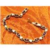 Image 2 : Amethyst & Crystal Gold Plated Bracelet