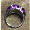 Image 2 : Swarovski Crystal Purple Animal Print Ring