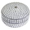 Image 1 : Artisan Beaded Pearl Jewel Box Trinket Case