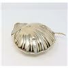 Image 1 : Vintage Clam Shell Shaped Silver-plate Caviar Dish & Spoon