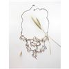 Image 1 : Silver Metal Twig Spanish Moss Statement Necklace