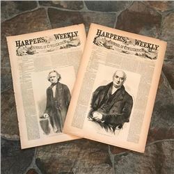 1850's Harper's Weekly Illustrated Newspapers