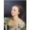 Image 1 : Oil Painting on Canvas, Peasant Girl With Green Dress