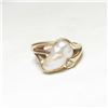 Image 4 : Estate Freshwater Pearl & Diamond 14K Ring