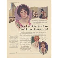 1925 Boston & New York Debutantes, Woodbury's Soap Ad