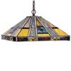 Image 2 : Mission-style Stained Art Glass Hanging Pendant Light