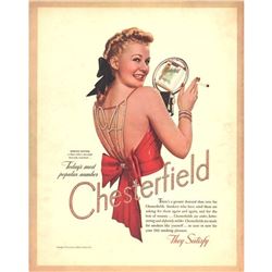 1941 Chesterfield Cigarettes, Marion Hutton Ad