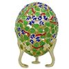 Image 1 : Russian Faberge-Inspired Pierced Clover Leaf Trinket Jewel Box Egg