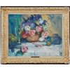 Image 1 : 20thc Signed Still Life Floral Oil Painting