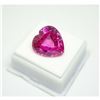 Image 1 : 30.2ct. Raspberry Pink Topaz Heart Shaped Gemstone