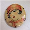 Image 1 : 1920's Art Deco Flapper Celluloid Brooch Pin