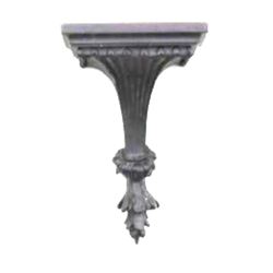 Black & Gilt Composite Acanthus Style Wall Shelf Bracket