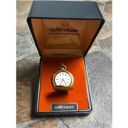 Vintage Wittnauer Longines Gold Pocket Watch With Case