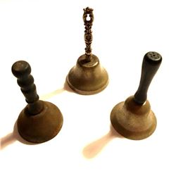 Set of Antique Butler Servants Call Hand Bells