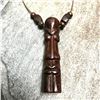 Image 1 : Handcarved Wooden African Trial Mask Head Necklace