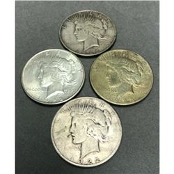 Group of 1922-S Silver Peace Dollars