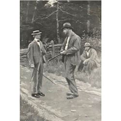 1904 Half-Tone Print, What Time Is It By Your Watch, A.B. Frost