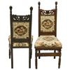 Image 4 : Set of Continental Carved Orientalist Beast Motif Side Chairs