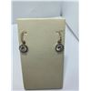 Image 1 : 14K WHITE GOLD MOISSANITE (2CT) AND .50 CT DIAMOND EARRINGS