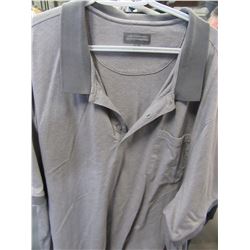 LIKE NEW - DENVER HAYES GREY GOLF SHIRT (SIZE 5XL)