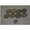 Image 1 : Silver Canadian Quarters and a Dime