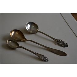Three 830s silver spoons