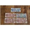 Image 1 : $2 and $5 Canadian bills