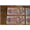 Image 2 : $2 and $5 Canadian bills