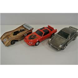 Three diecast cars