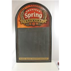 Okanagan Spring Chalk Board
