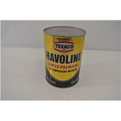 Texaco Super Premium Oil Can