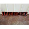 Image 1 : NO RESERVE BAR AND SHIELD AVE COLLECTIBLE BANNER SIGN