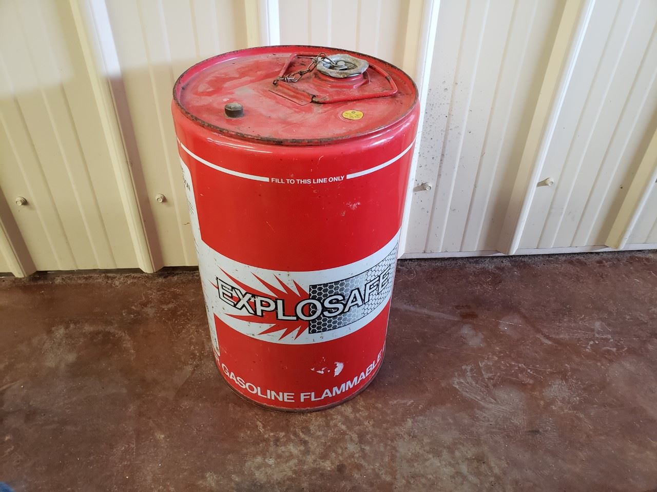 NO RESERVE VINTAGE EXPLOSAFE GAS BARREL
