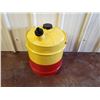 Image 1 : NO RESERVE CUSTOM ONE OF A KIND YELLOW AND RED JERRY CAN