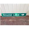 Image 1 : NO RESERVE ROUND LAKE DIRECTIONAL SIGN 6FT BY 1 FT PICK UP ONLY