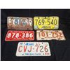 Image 1 : NO RESERVE SET OF FIVE ALBERTA LICENSE PLATES