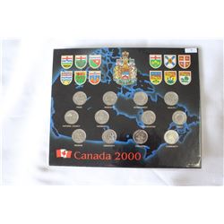Canada Twenty-five Cent Coins (12)