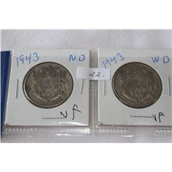 Canada Fifty Cent Coins (2)